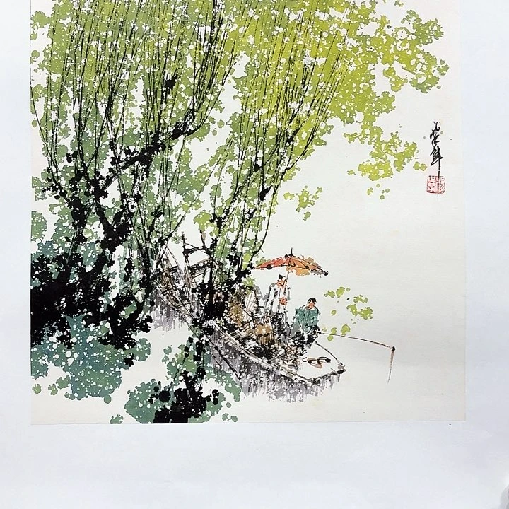 国画亲笔手绘放心去藏