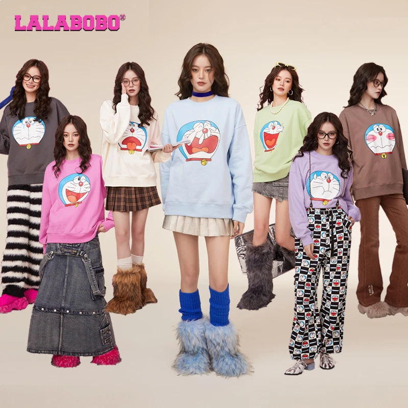 7448【金拐子】LALA 新款圆领休闲百搭七天卫衣女ABCD-WSTS18