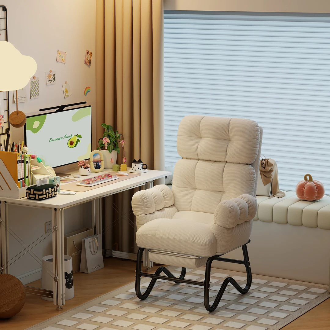 蓝泽懒人电脑椅家用舒服沙发椅卧室书桌椅宿舍可坐可躺休闲靠背椅