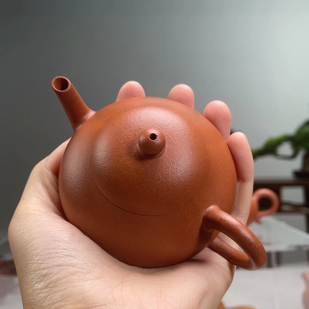 【闪购商品】茶壶紫砂红降坡梨子容量110cc