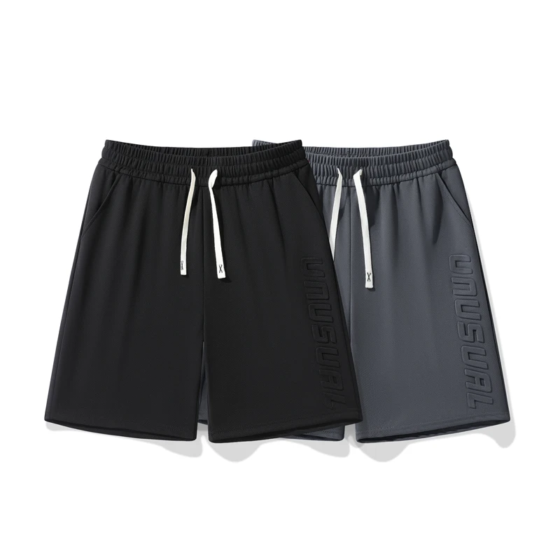 纯色薄款夏季短裤男士中裤五分裤男士潮流百搭透气简约休闲宽松