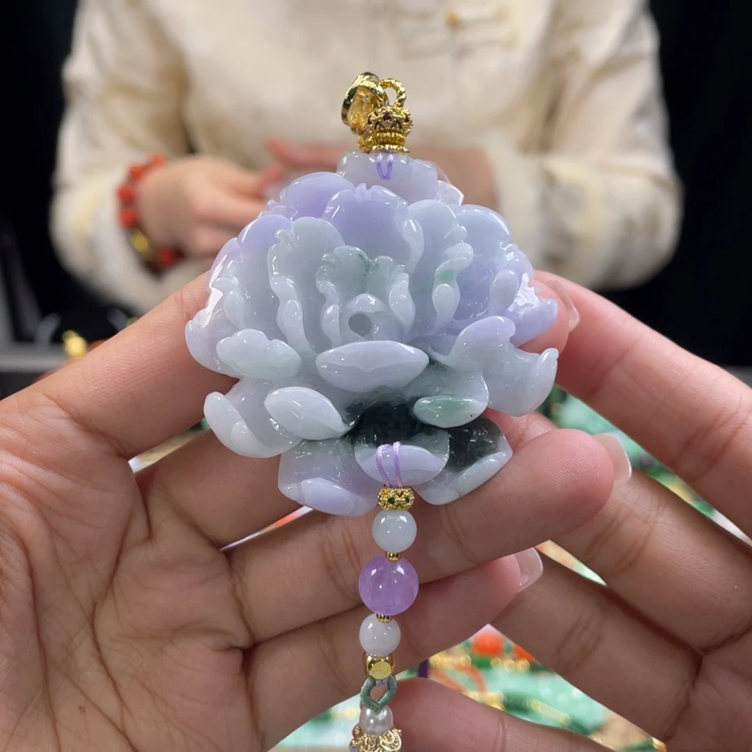 翡翠颈饰未镶嵌代编织