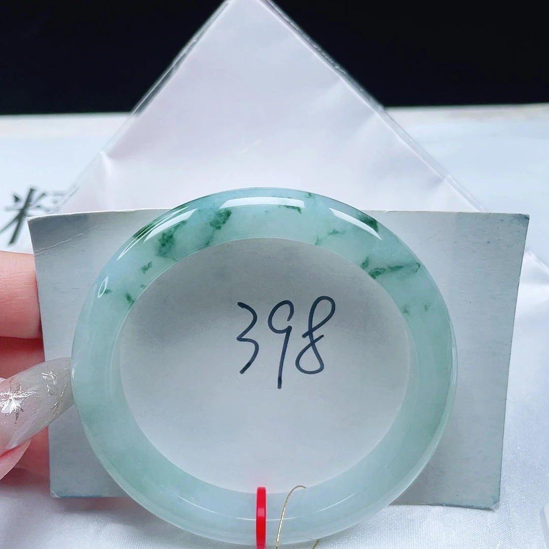 翡翠未镶嵌手镯缅甸翡翠54+