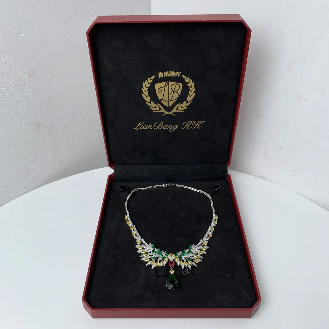 5187【LB.HK】绿 时尚百搭女项链