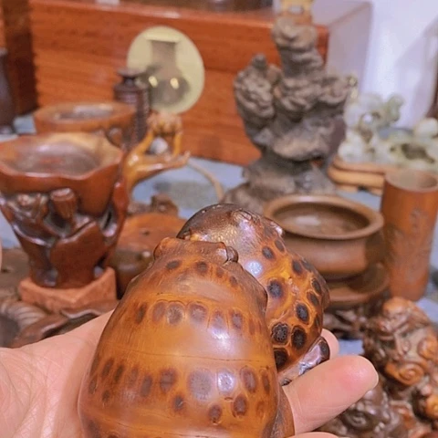 贡木瓷****9华彩木作摆件