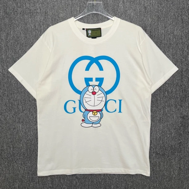99新 GUCCI/古驰 Gucci 联名哆啦A梦圆领短袖/S码/99新/13021