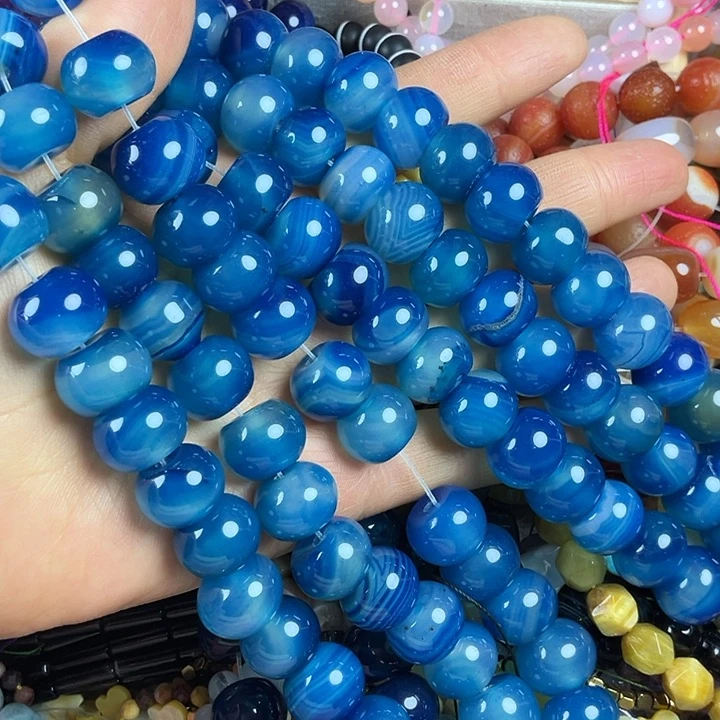 查罗石散珠合金卡16玛算珠一条