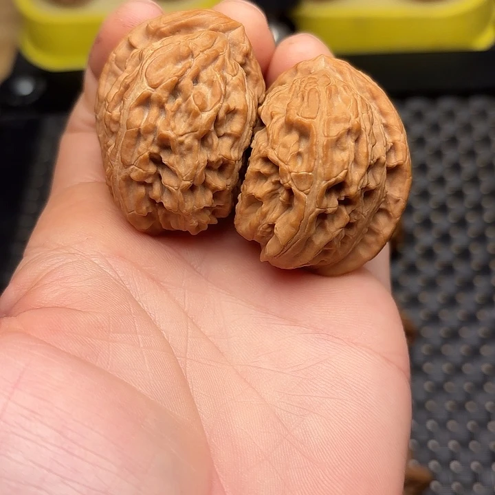 吊坠文玩核桃64白狮子半臂江山