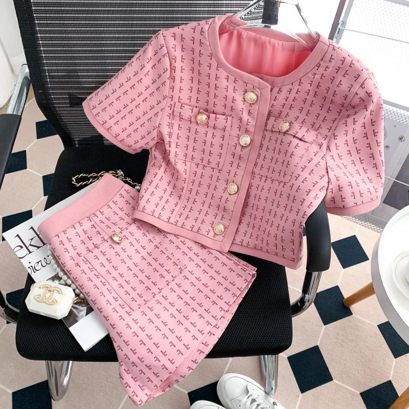 小香风气质名媛女装2025新款套装夏季网红爆款上衣短裤女套装夏装