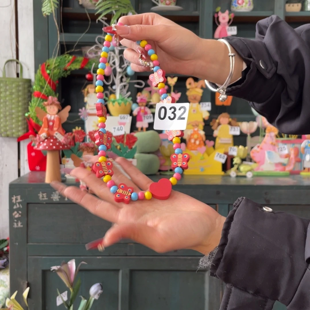 木质圣诞月福老货玩具中古风默认微瑕