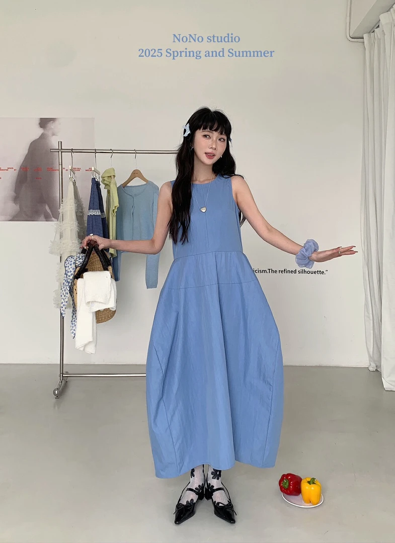 NONO（9NO9627#)  经典回购款 无袖花苞背心裙 9-218