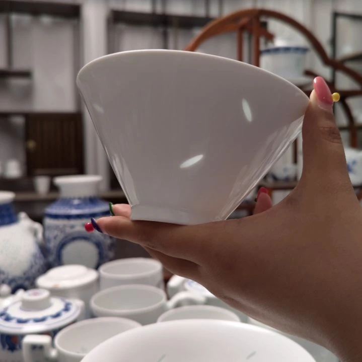 陶瓷斗笠米粒5寸饭碗一个