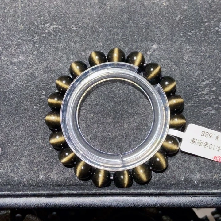 黑曜岩手串未镶嵌c****翔