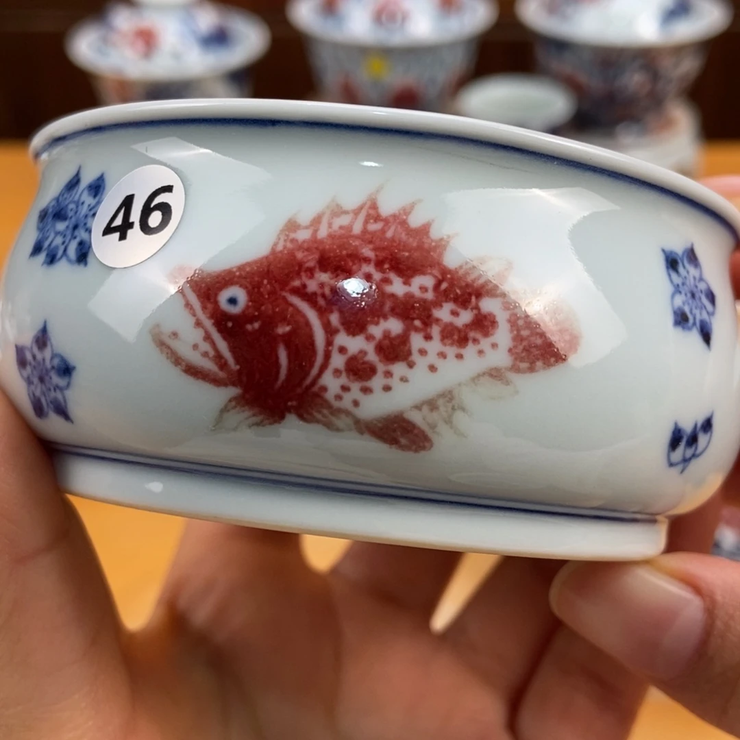 手绘现代茶具非古董