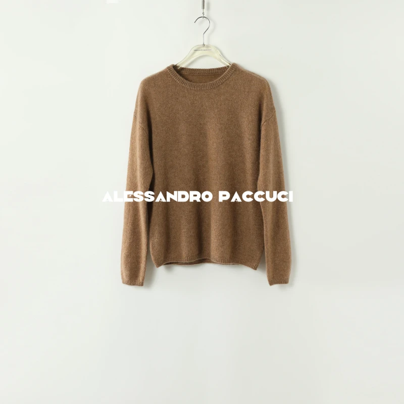 AP洛哥43120ST/20526【梵绒】100羊绒圆领多色简约百搭针织套头衫