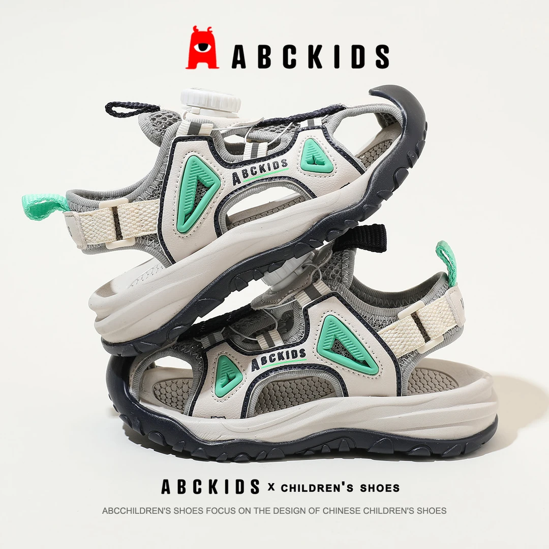 ABCkids童鞋男童凉鞋夏季爆款镂空透气鞋子儿童男孩运动沙滩鞋男