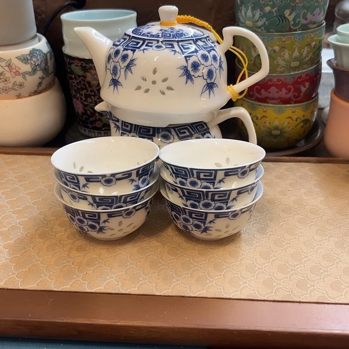 瓷片玲珑套装8件套装微瑕