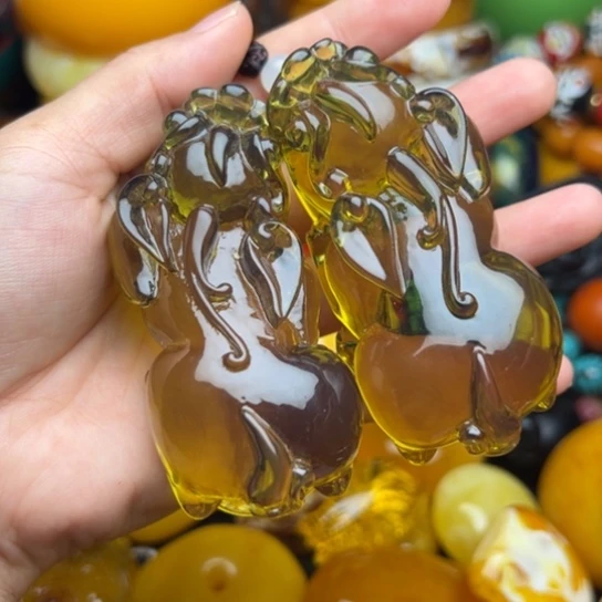 未镶嵌琥珀手链蜜蜡
