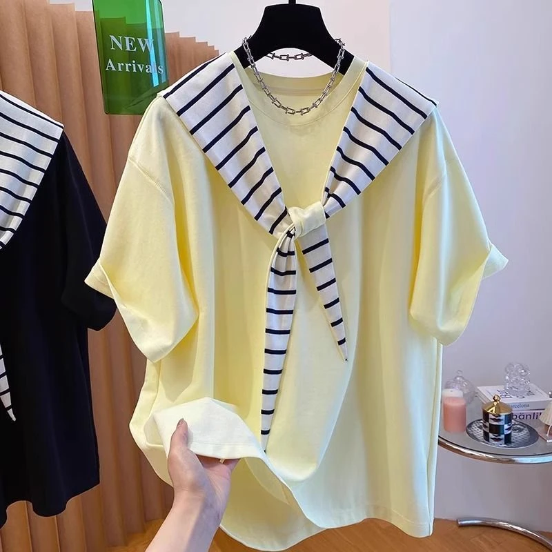 2025新款大码胖MM显瘦百搭上衣高级感宽松大版女装禅意仙气飘飘