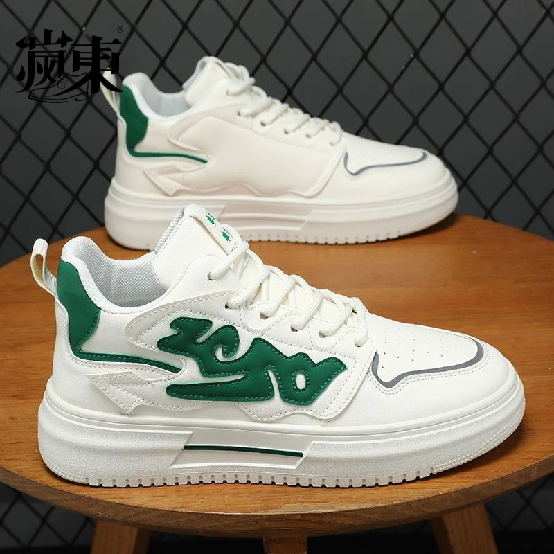 【正品】新款男鞋新款春季百搭中帮青少年板鞋运动休闲鞋夏季潮鞋