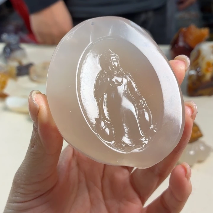 玛瑙/玉髓未镶嵌吊坠(不含链)