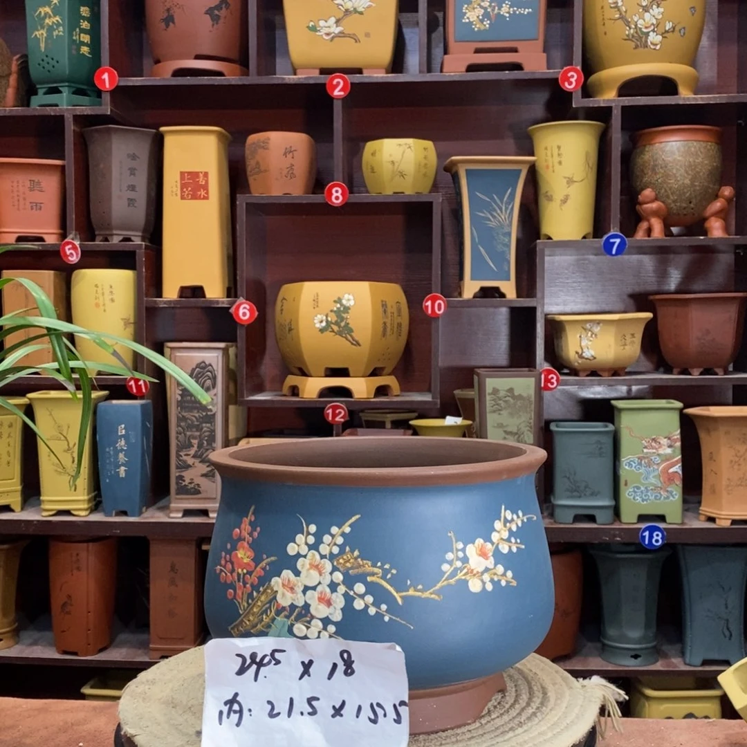 紫砂艺术紫砂花盆