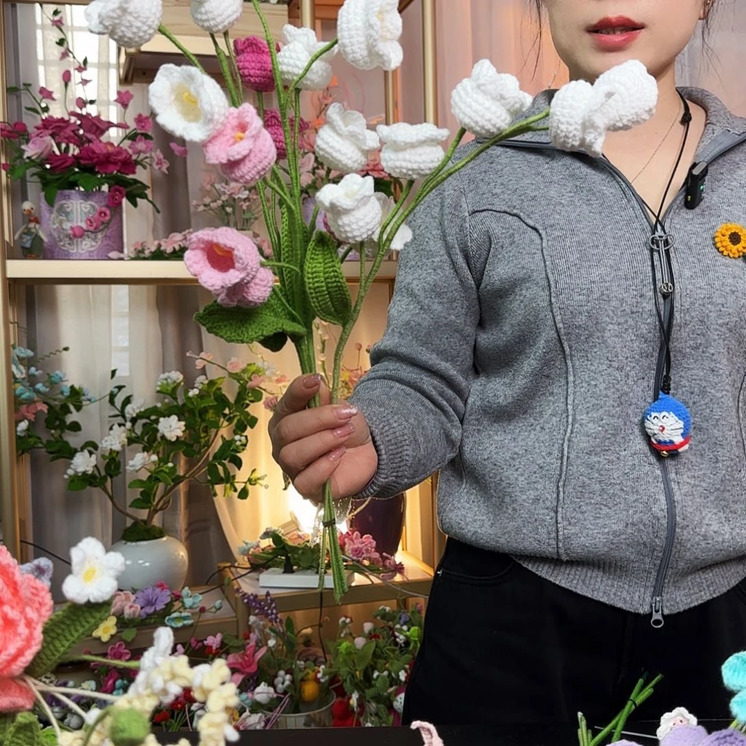 手工钩织设计花束