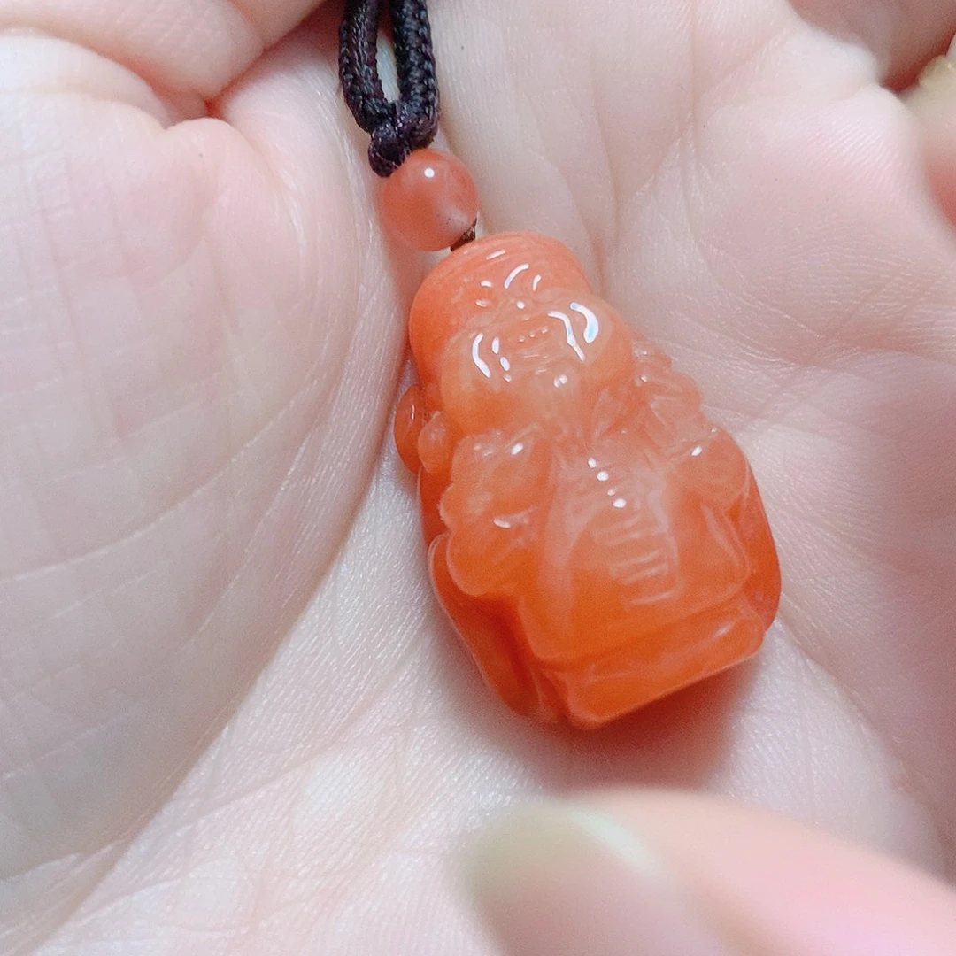 南红玛瑙未镶嵌吊坠(不含链)