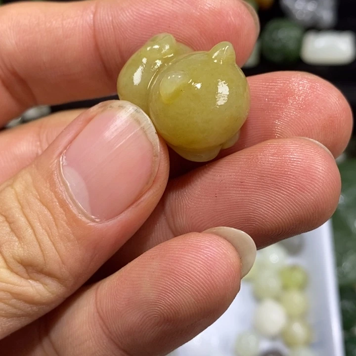 和田玉（糖玉）未镶嵌车挂