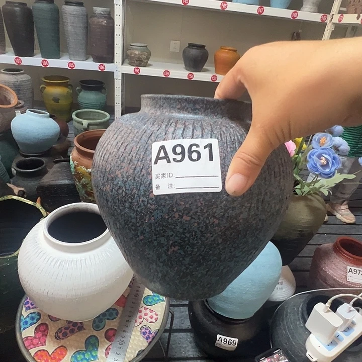 粗陶盆默认打孔高20口11