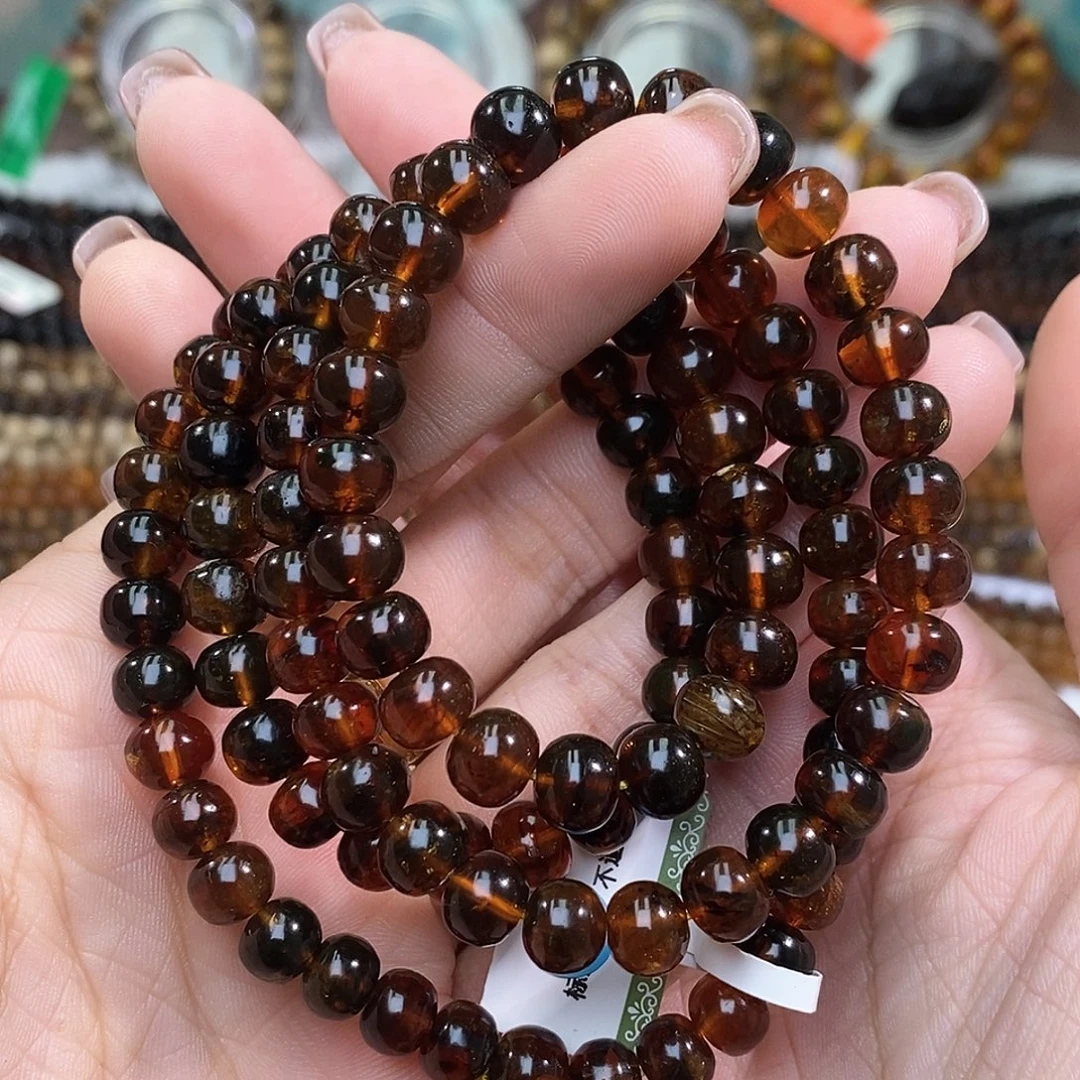 琥珀未镶嵌手链7➕