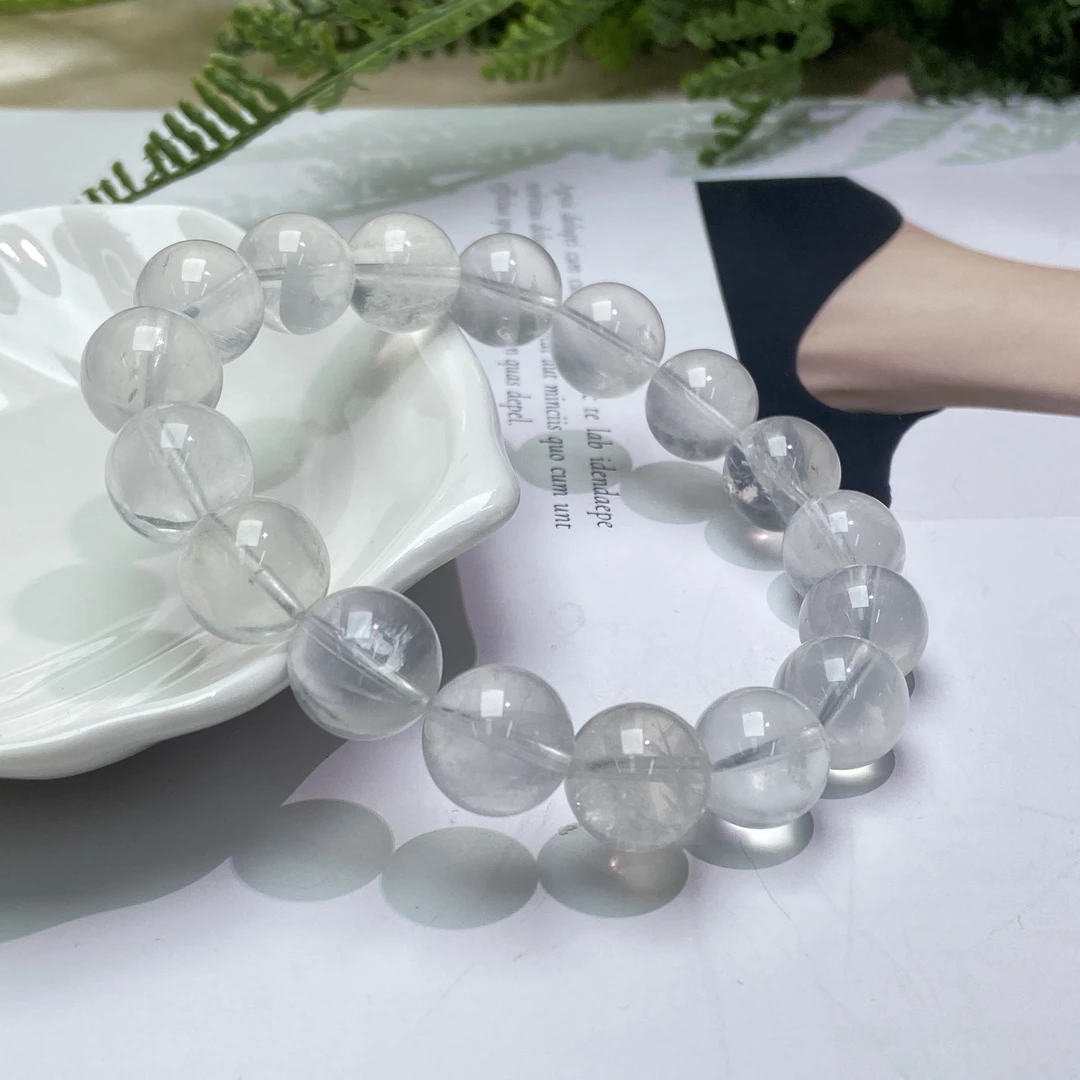 【星浩珠宝】白幽灵水晶手串21-10T92K358【多样性发一件】12mm+