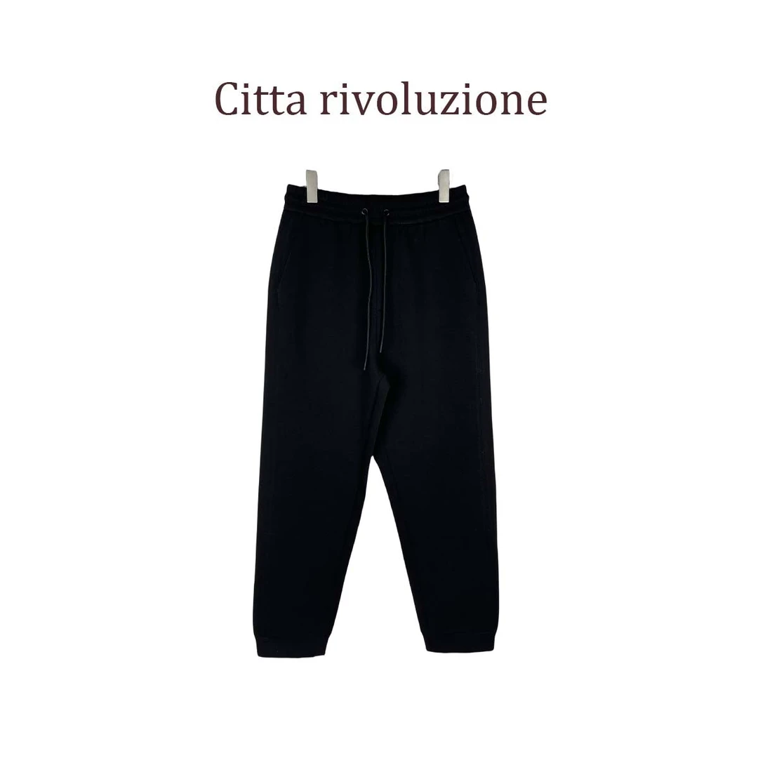 元单家属款休闲裤阿玛家后口袋刺绣长裤316