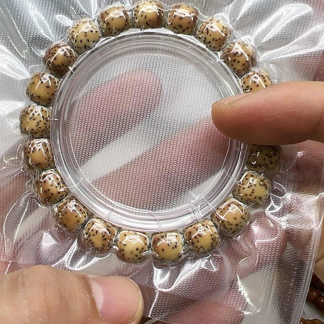 星月菩提手串13高端糯冰火烧云石玉星月菩提单圈11