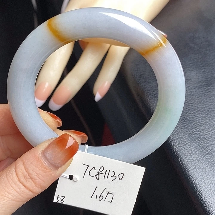 未镶嵌手镯翡翠58圆条80