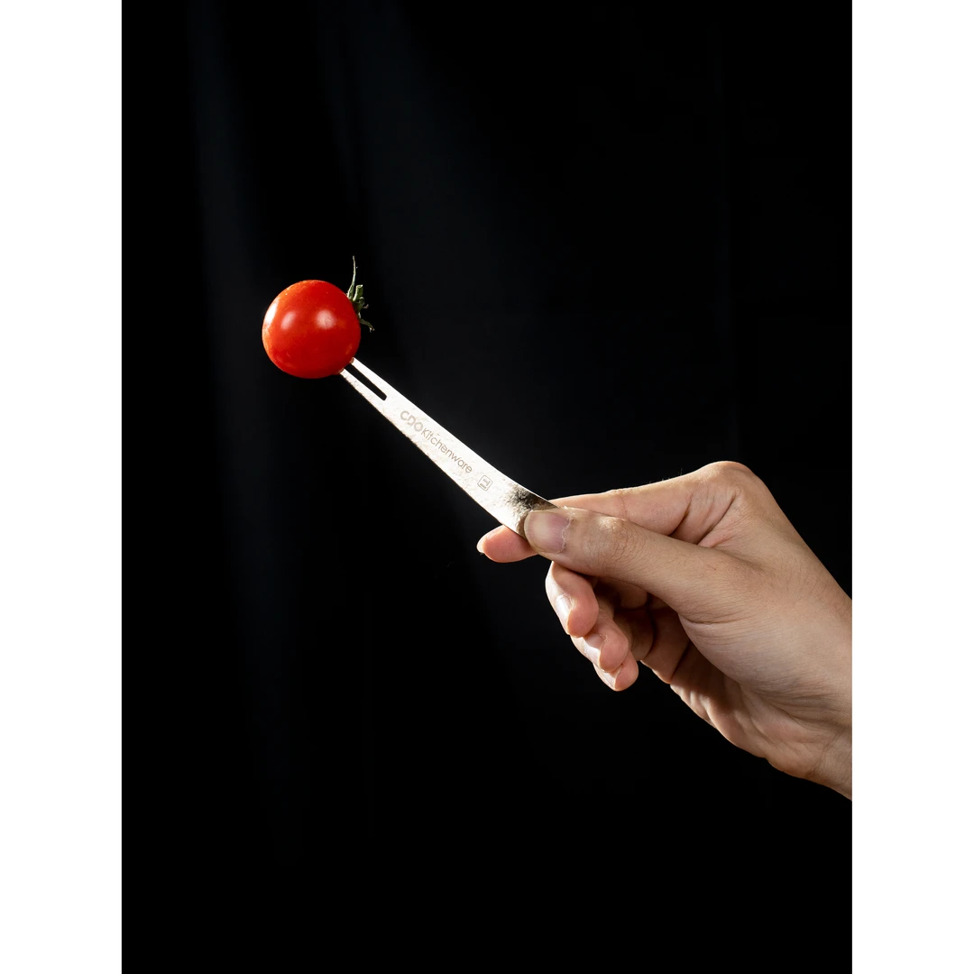 CDO纯钛便携家用户外野营易清洗双用纯钛叉勺水果勺叉