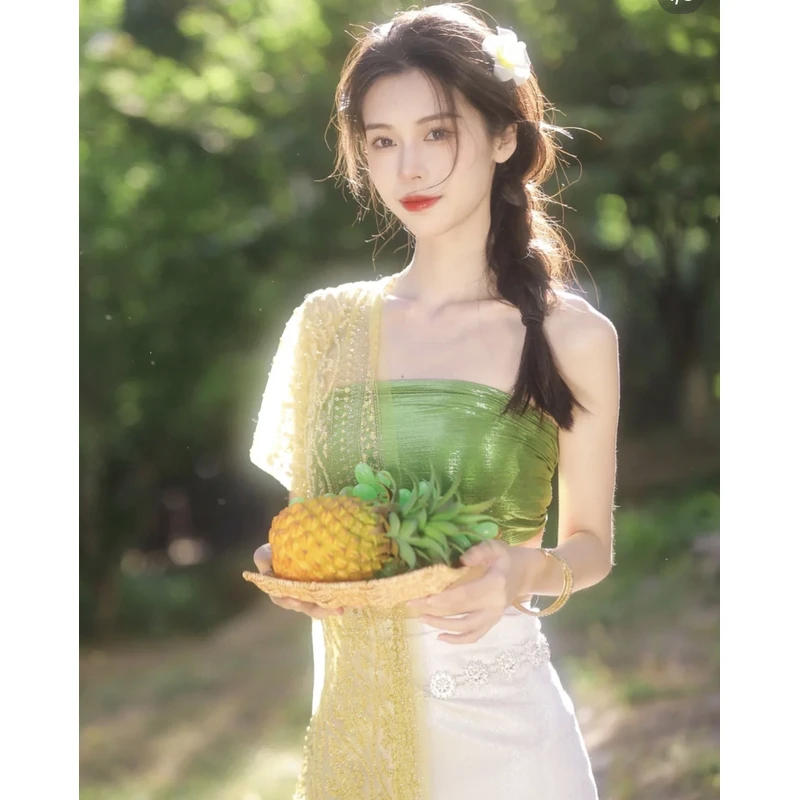 傣族服装女2023新款傣族明星网红款直播必备旅游舞台工作民族特色