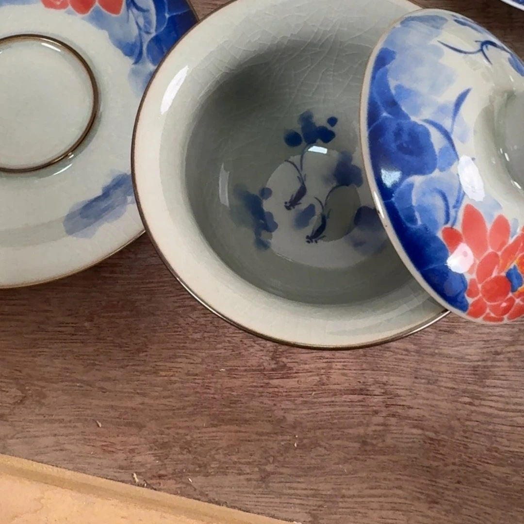 金玉满堂元宝盖碗的微瑕