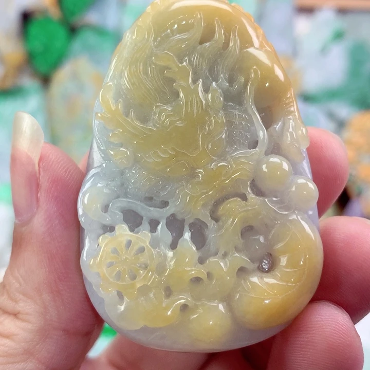 翡翠未镶嵌吊坠(不含链)