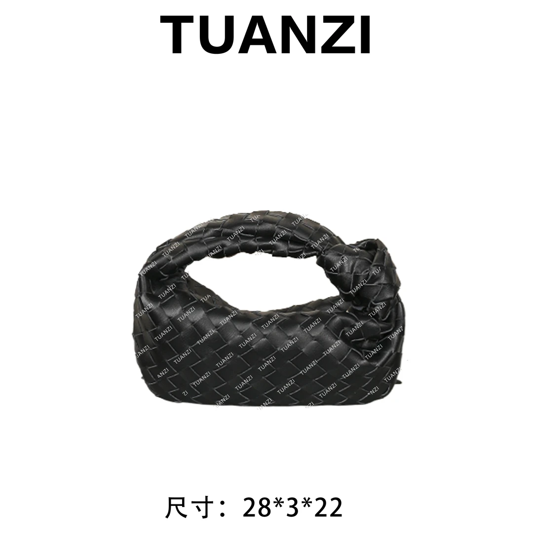 【团子定制】  春夏新款女士轻奢时尚腋下女包 J-6523-黑色