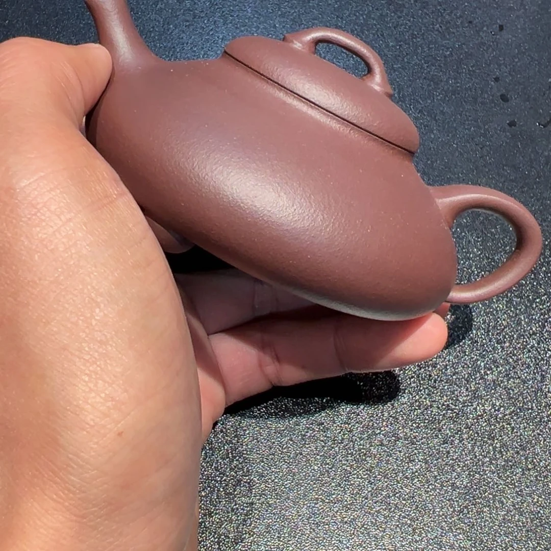 紫泥茶壶全砂紫泥隐瓢