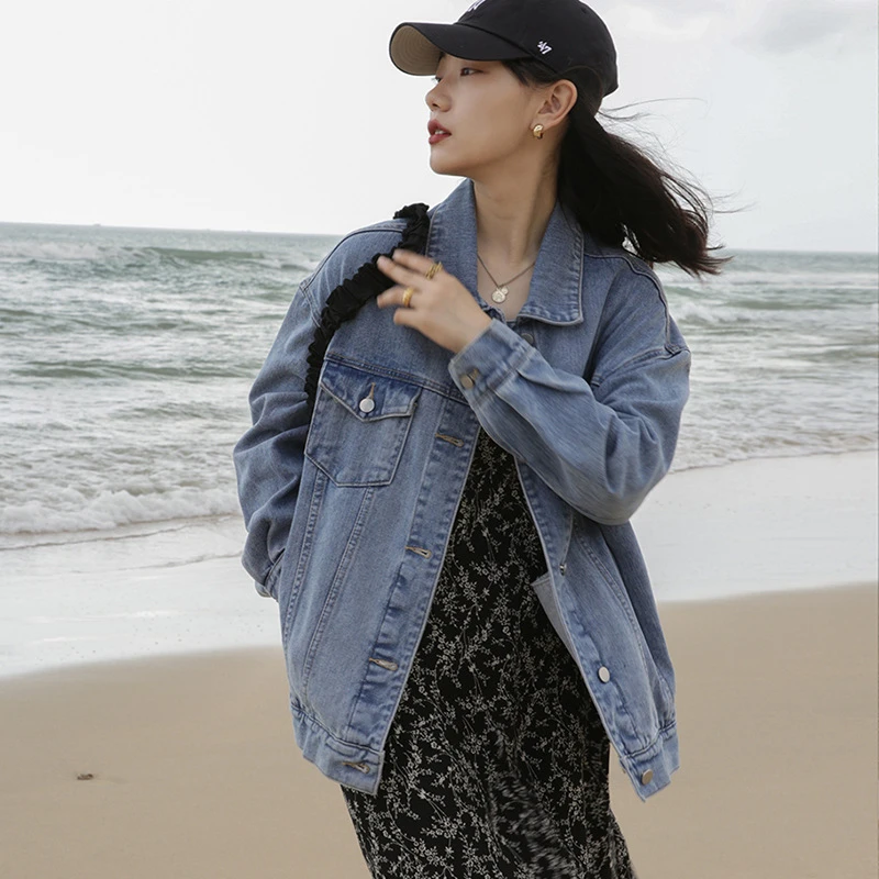 薄款牛仔外套女小个子牛仔衣牛仔服时尚牛仔上衣休闲开衫长袖水洗