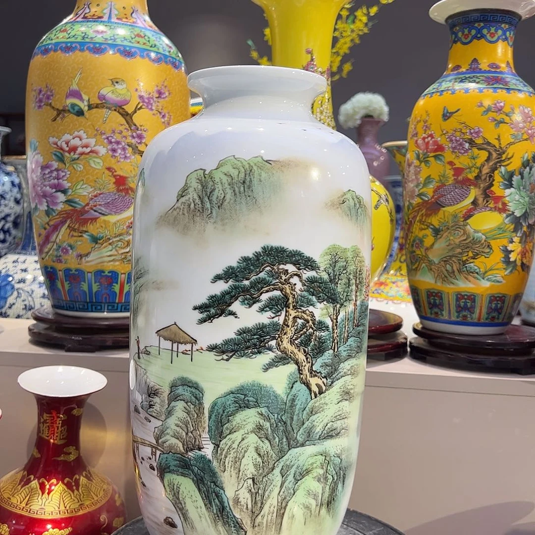 摆件陶景德镇陶瓷摆件 38公分一个加证书