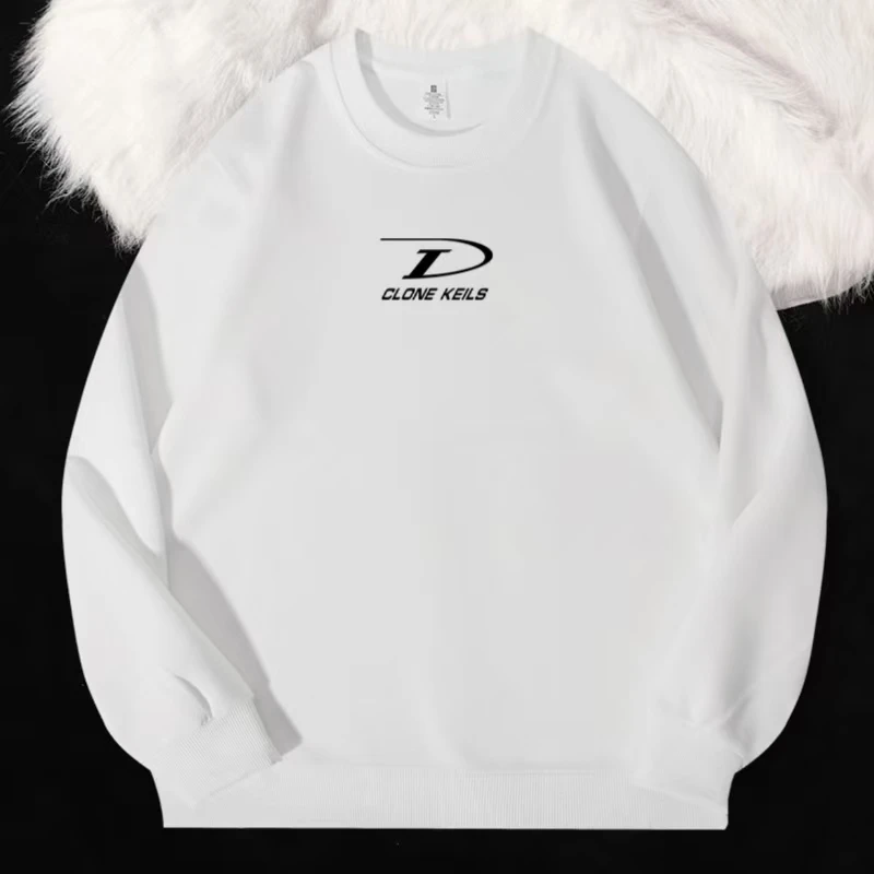 6D立体硅胶新款时尚男女情侣圆领卫衣6069