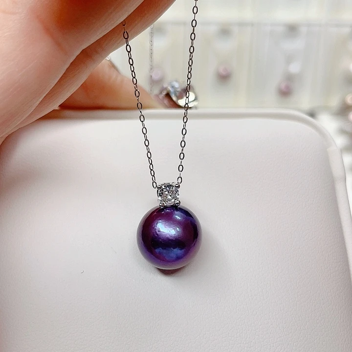 合金淡水珍珠吊坠(赠链)