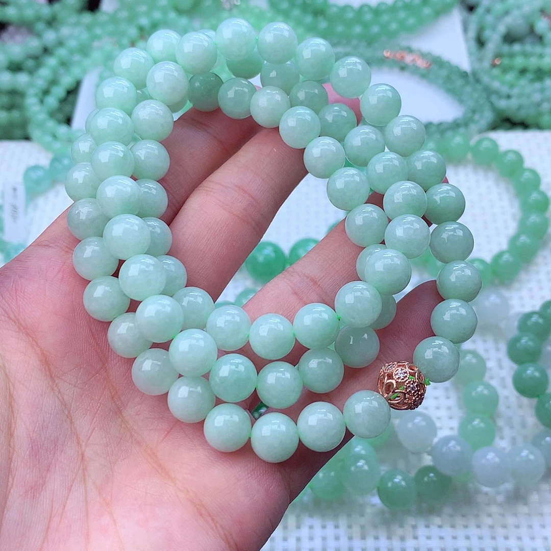 翡翠未镶嵌毛衣链