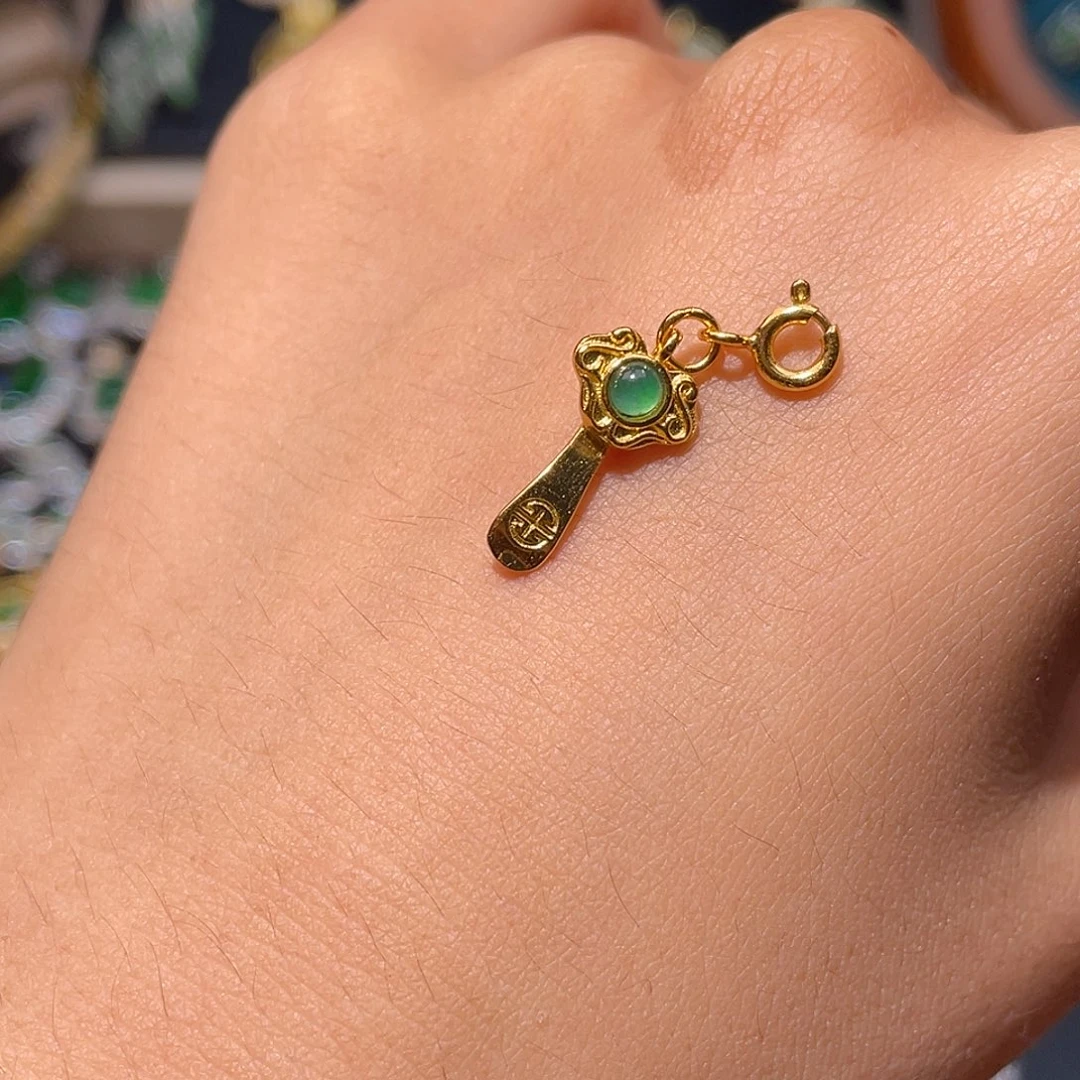 翡翠银S925镶嵌颈饰