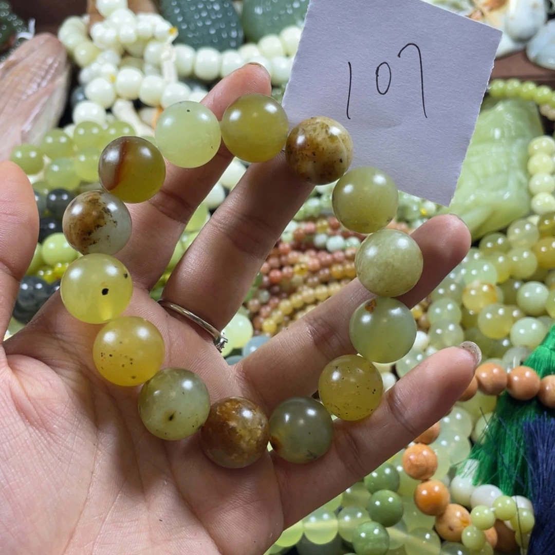 未镶嵌蛇纹石玉手串