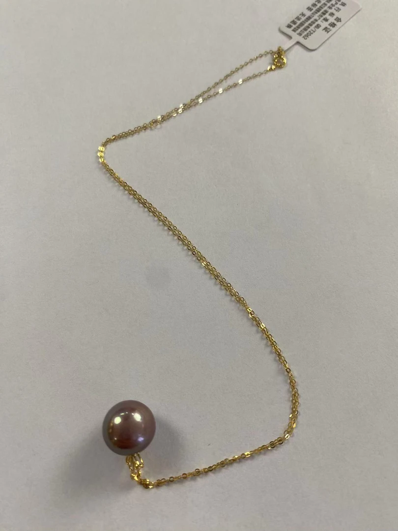 礼兰珠宝 18K金紫珠皇冠吊坠12-13mm