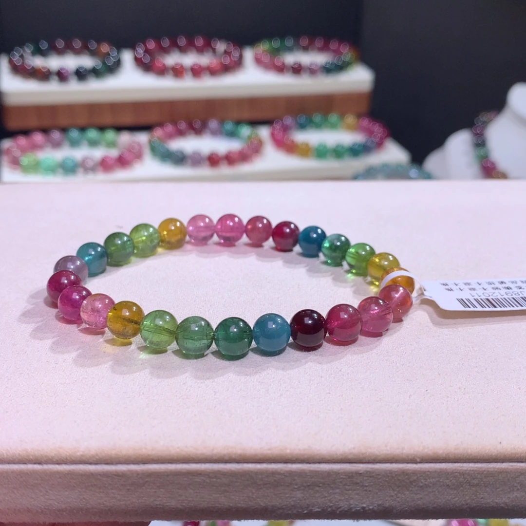 碧玺未镶嵌手链碧玺